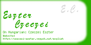 eszter czeczei business card